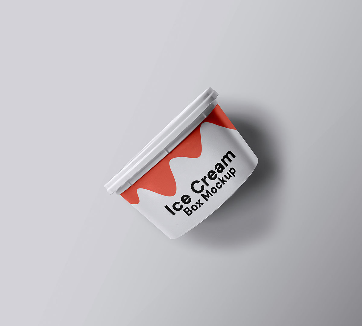 Ice cream cup mockup template