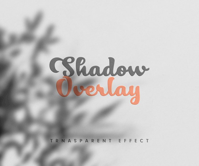 Leaves sLeaves shadow overlay effect mockup template