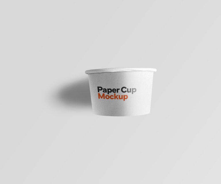 Paper cup mockup PSD template