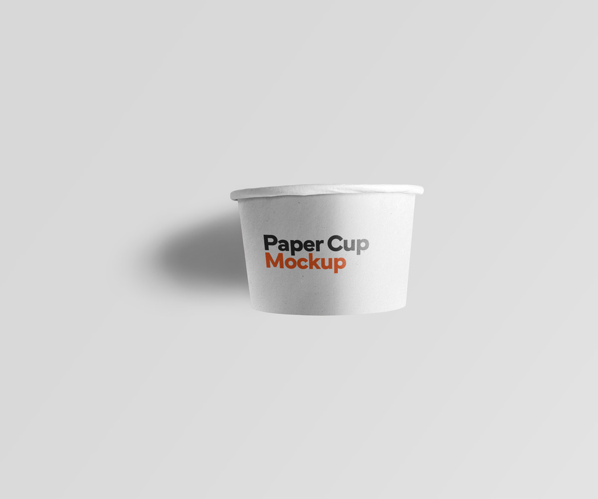 Paper cup mockup PSD template