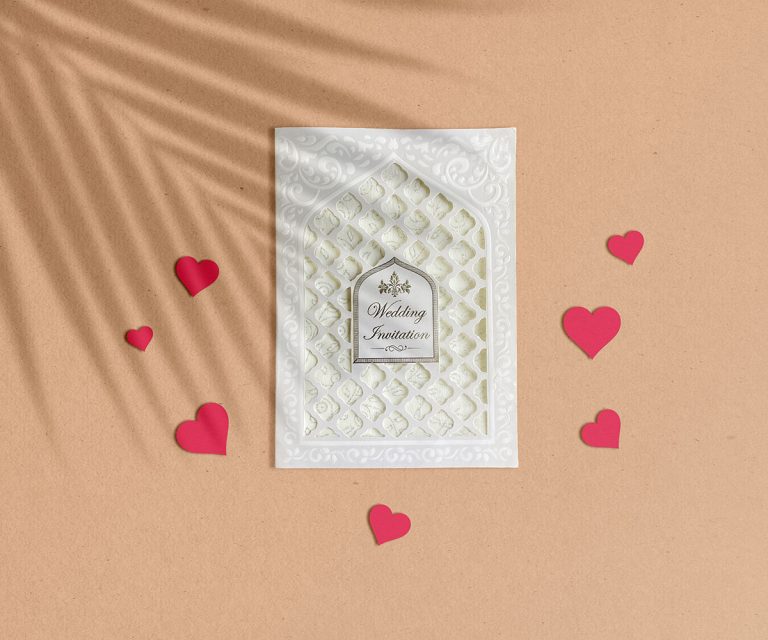 Wedding invitation card template