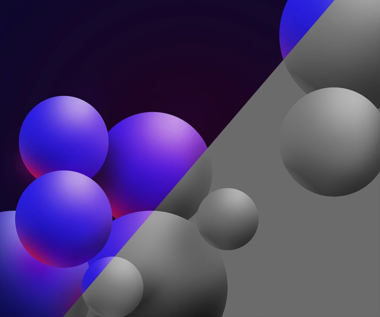3D sphere background