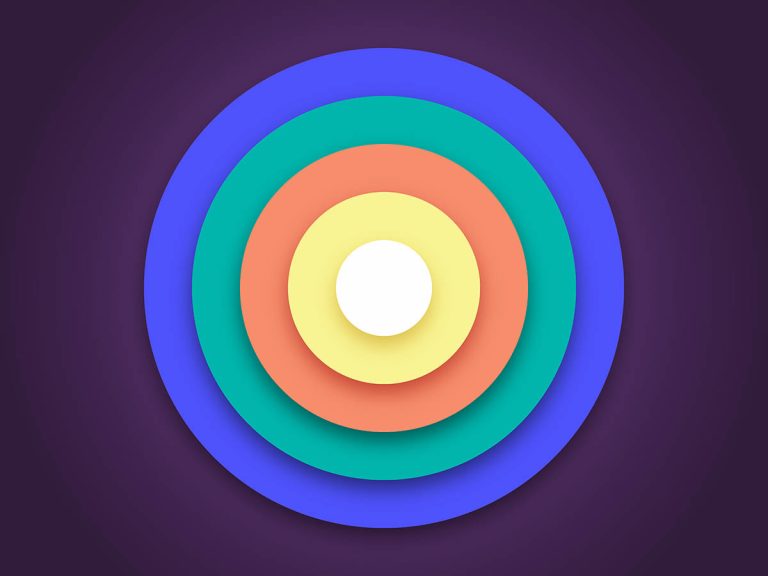Vector abstract circles background