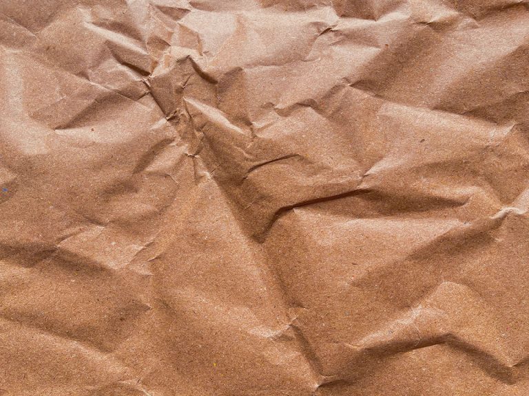 Crumpled brown paper texture
