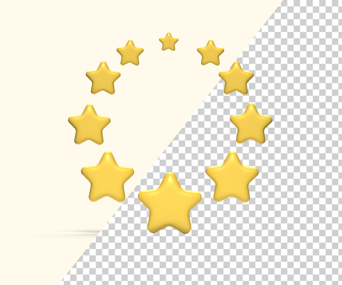 PNG 3D stars icon