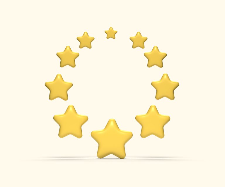 3D stars icon