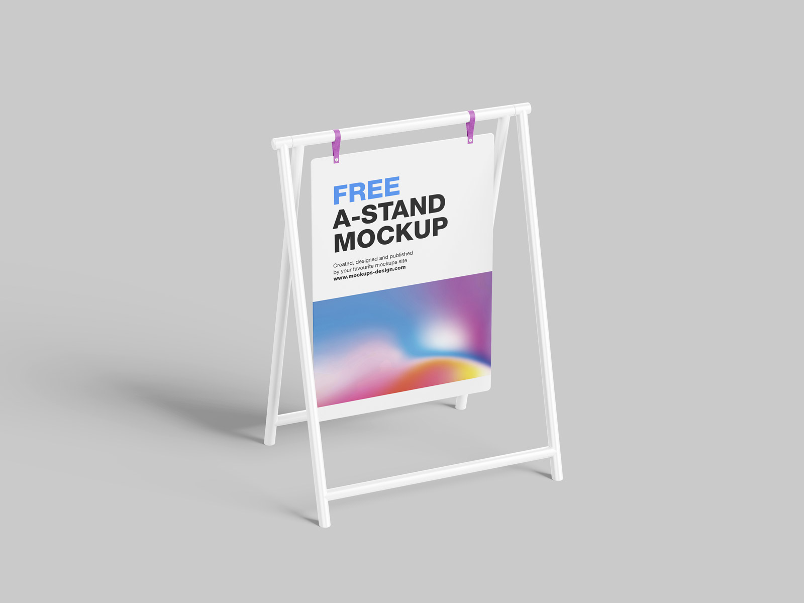 Advertising stand mockup