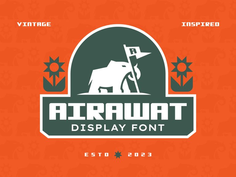 Airawat Vintage Display Font