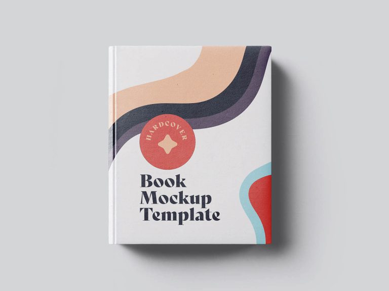 PSD hardcover book mockup template