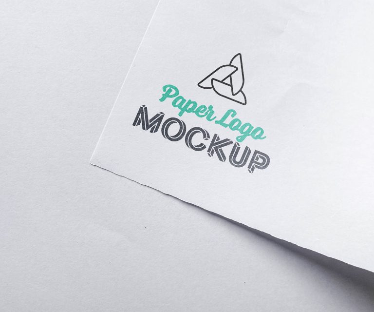 Paper logo mockup