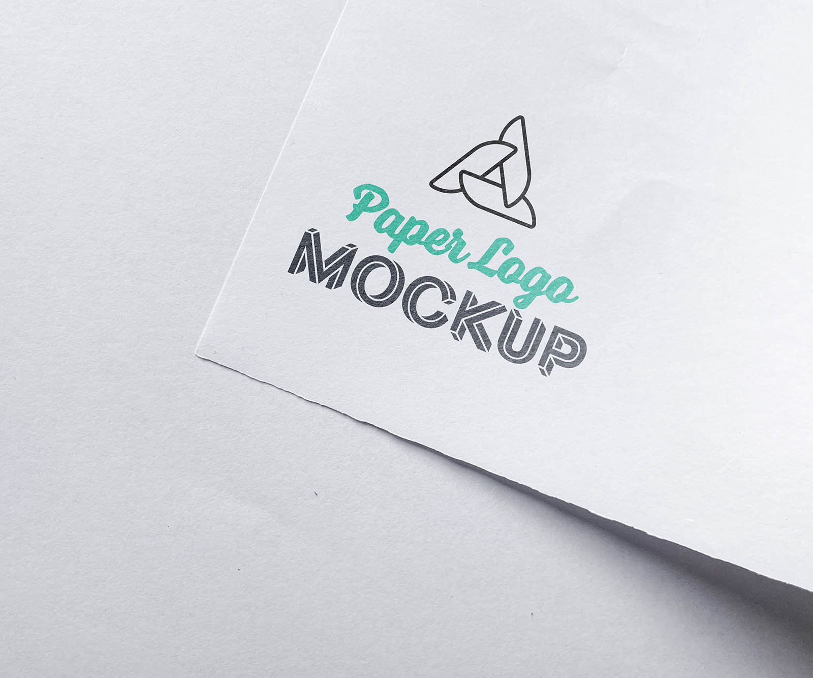 Paper Logo Mockup - Pixcrafter