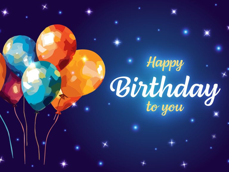 Vector happy birthday banner background