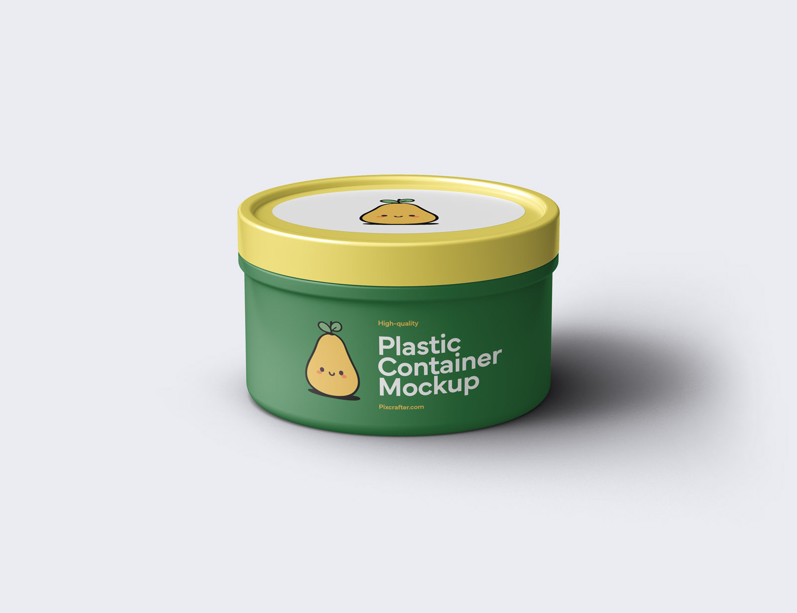 Plastic container mockup