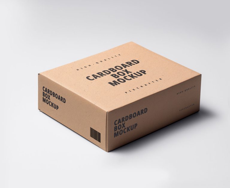 Cardboard Box Mockup