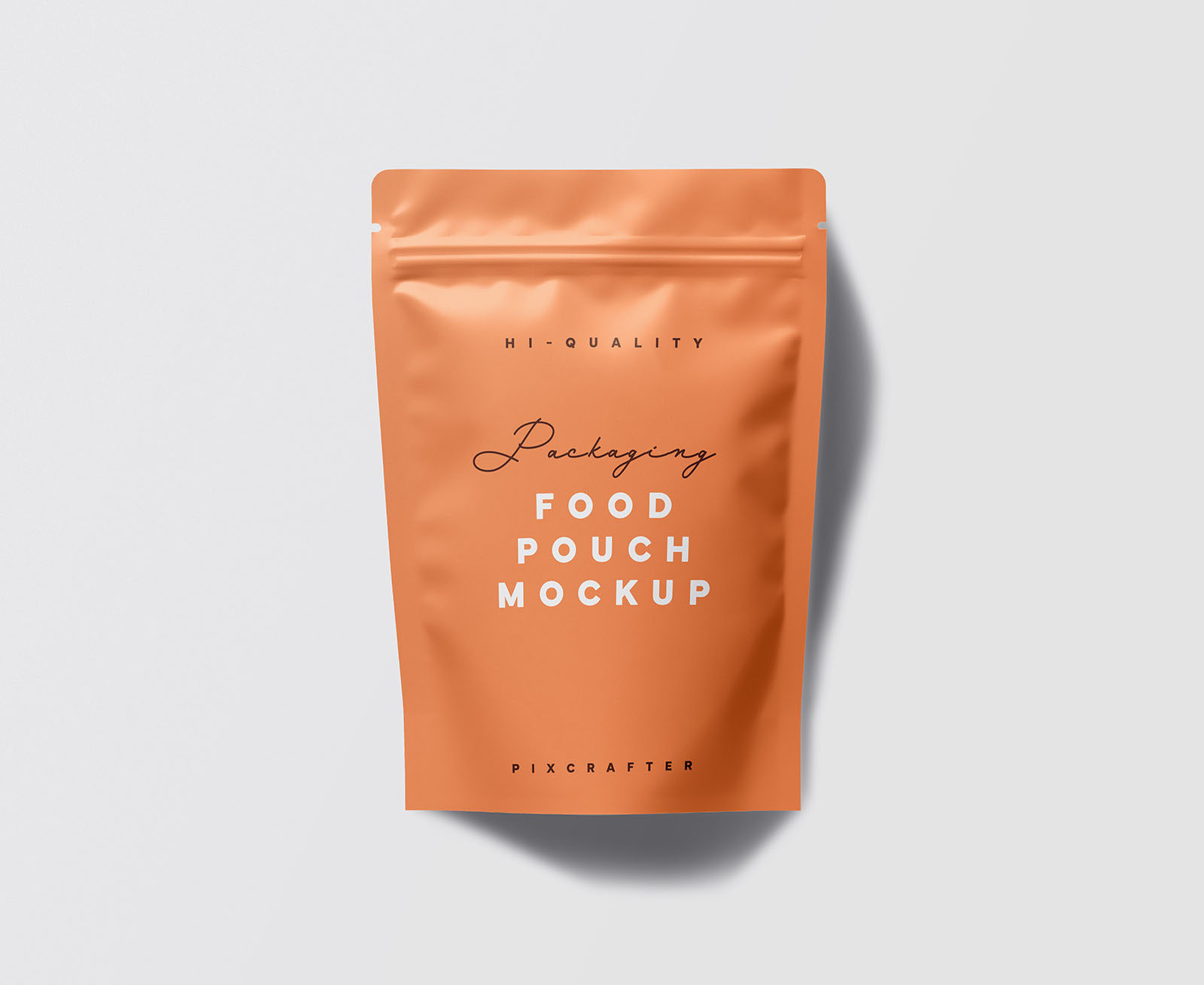 Food pouch mockup