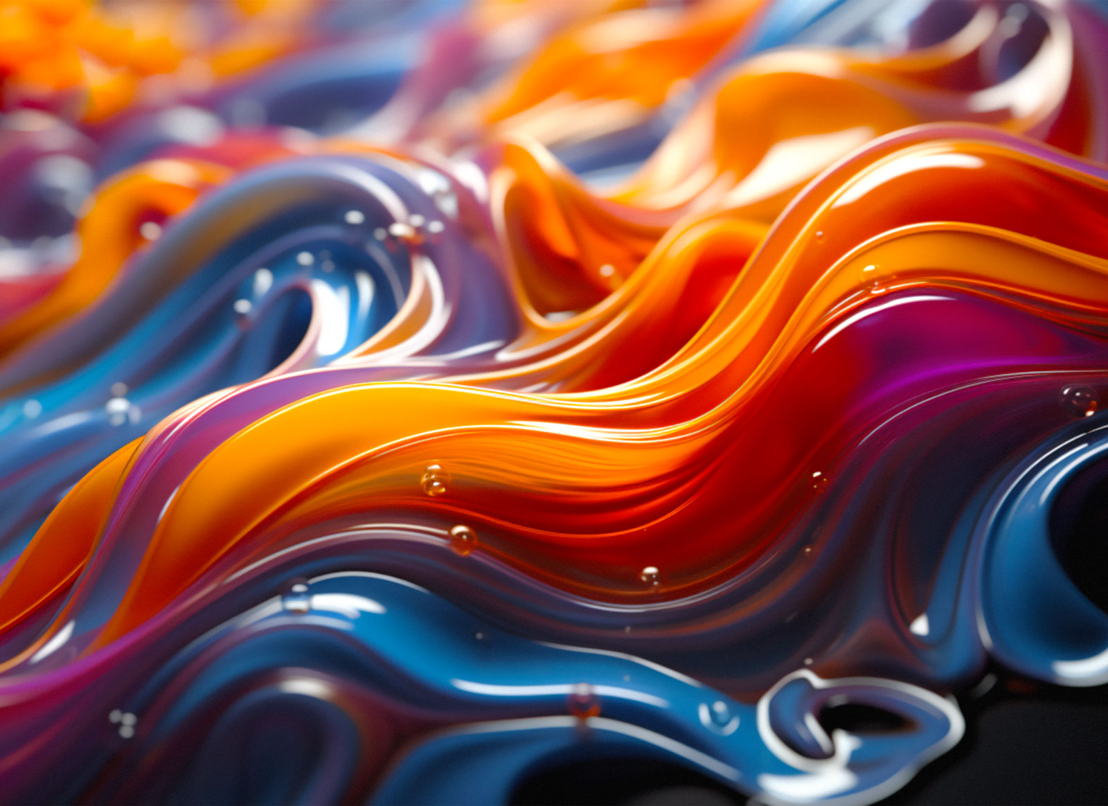 Abstract Liquid Digital Background