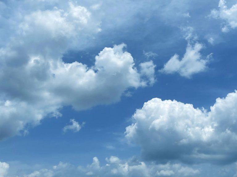 Blue Sky With Clouds Background