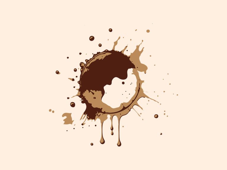 Coffee Stain Vector Illustration