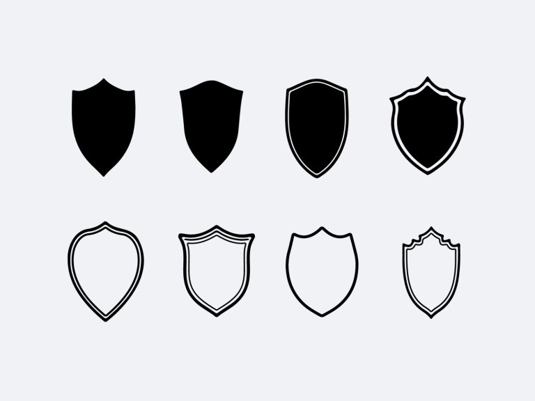 Vector Shields and Badges