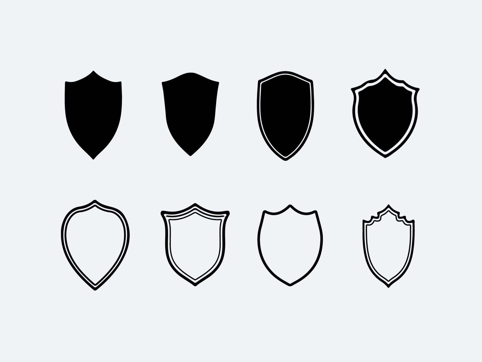 Vector Shields and Badges