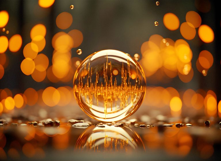 Abstract Crystal 3D Sphere Background