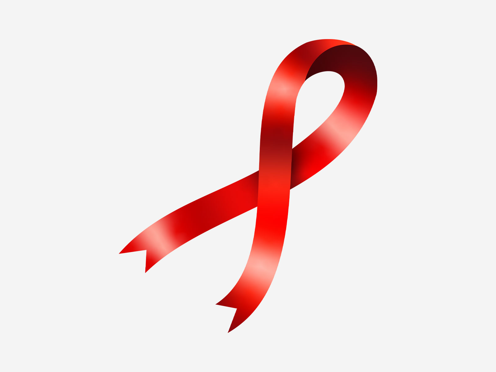 Red vector ribbon image
