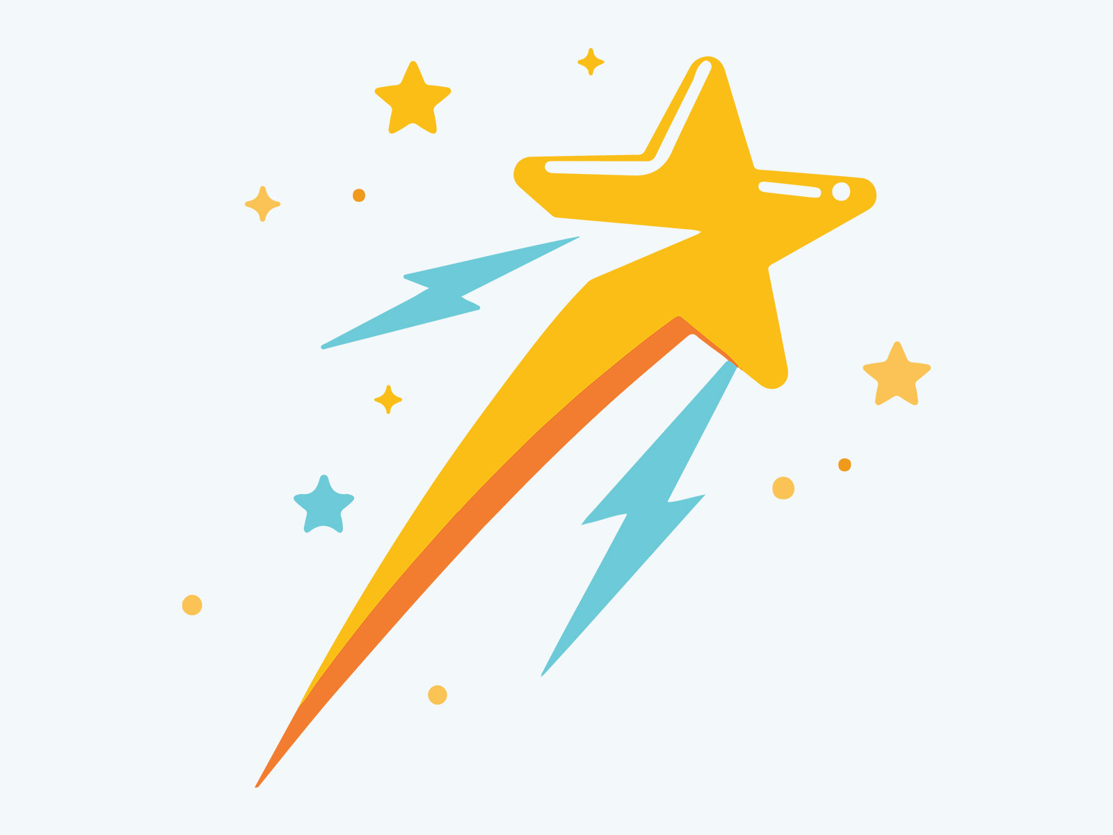 Shooting Star Vector Illustration