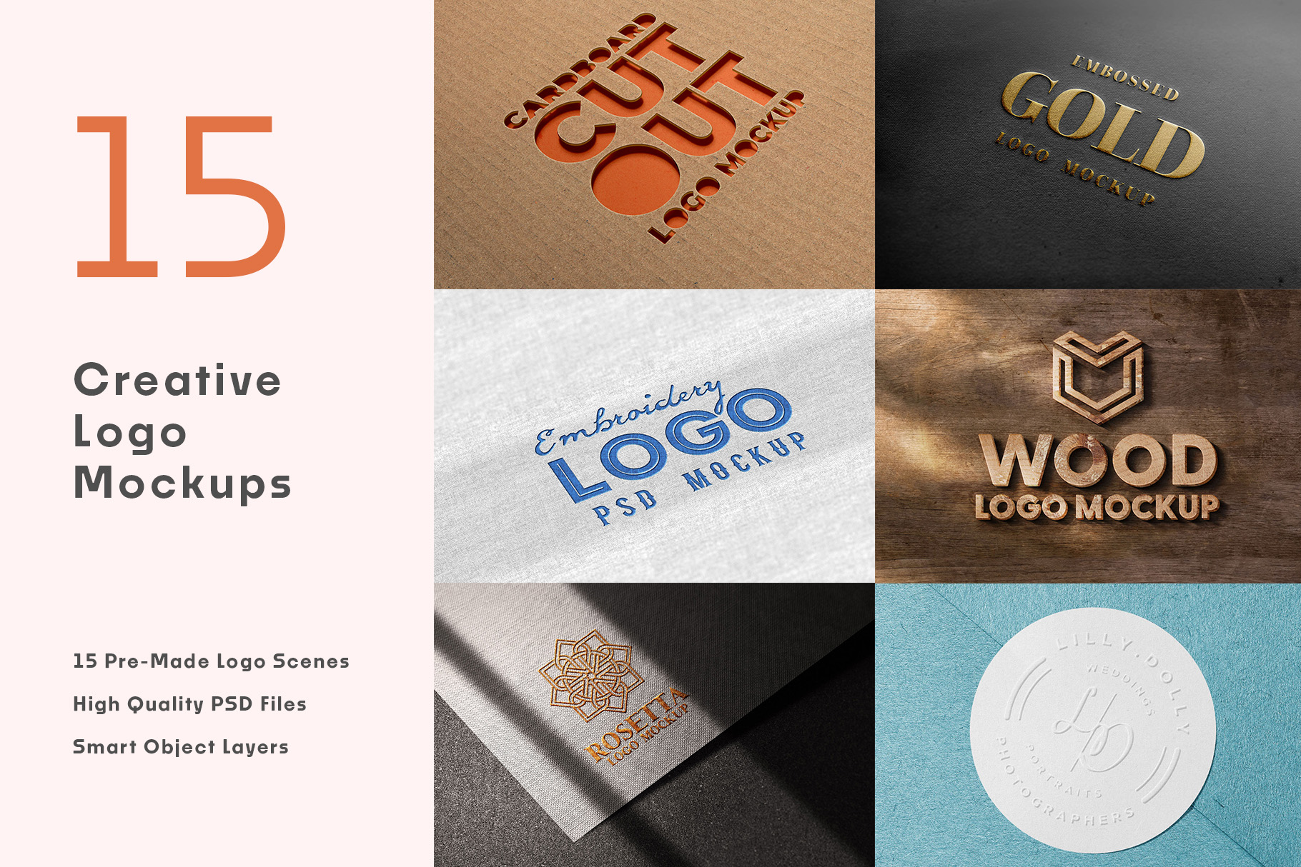 15 Creative Logo Mockups