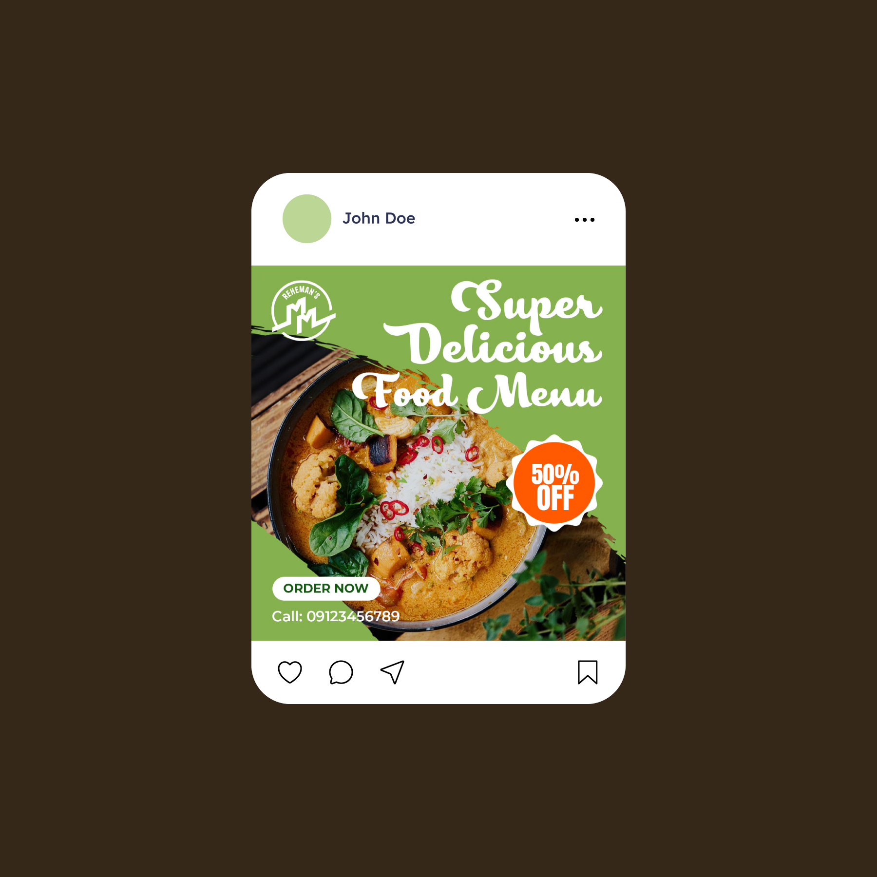 Food Instagram Post